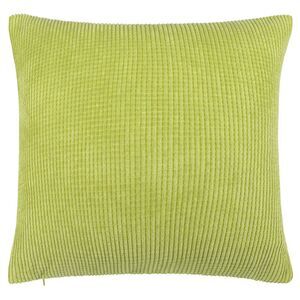 Throw Pillow Cover Corduroy Corn Striped Cushion Cover 20" x 20",Light Green